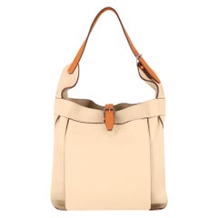 Hermes Marwari Clemence Leather Hobo Bag