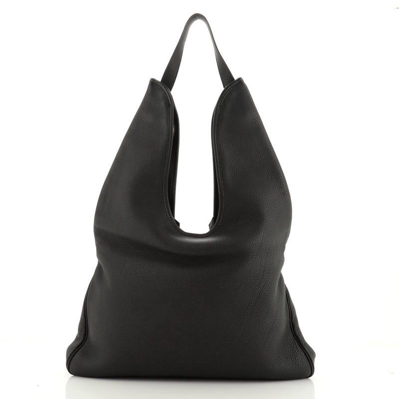 Black Hermes Massai Bag Leather 40