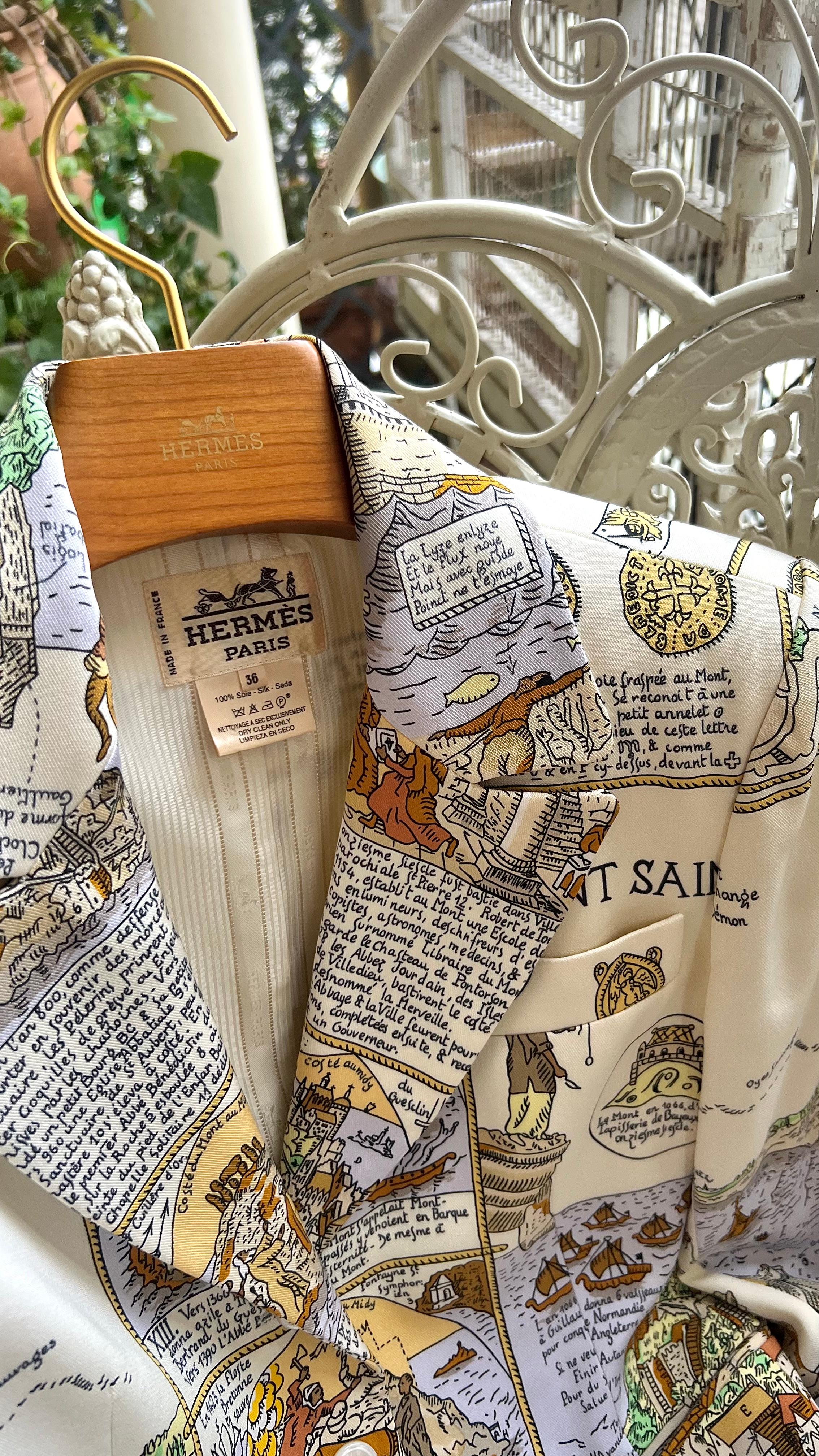HERMÈS MASTERPIECE - Important silk blazer 