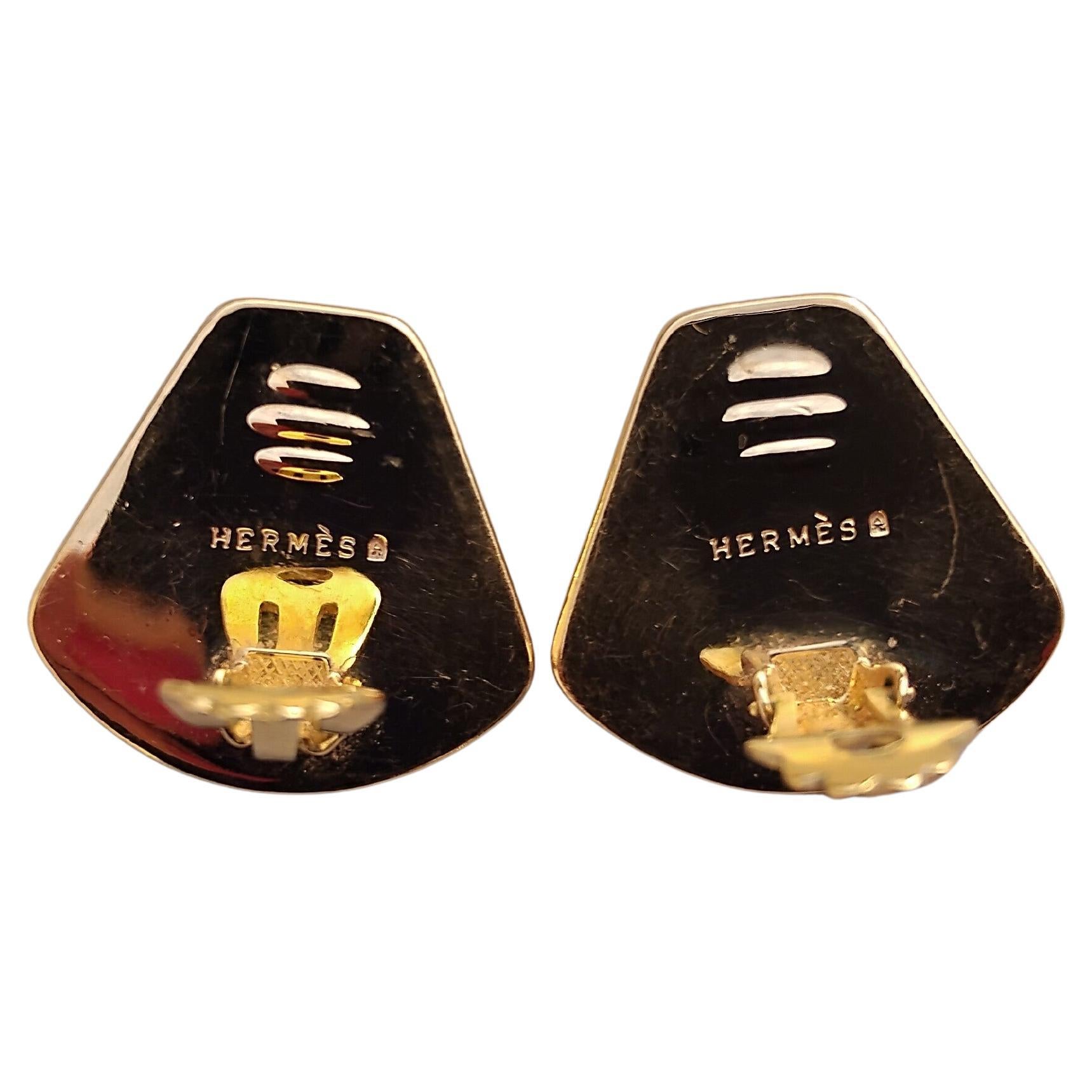 Hermès Bracciale Orecchini Abbinati Set Ghepardo Circo Smalto Ghw in vendita 2