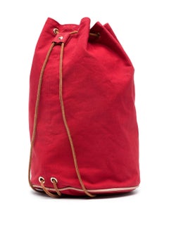 Hermes Matelot Marin Red Cotton Backpack