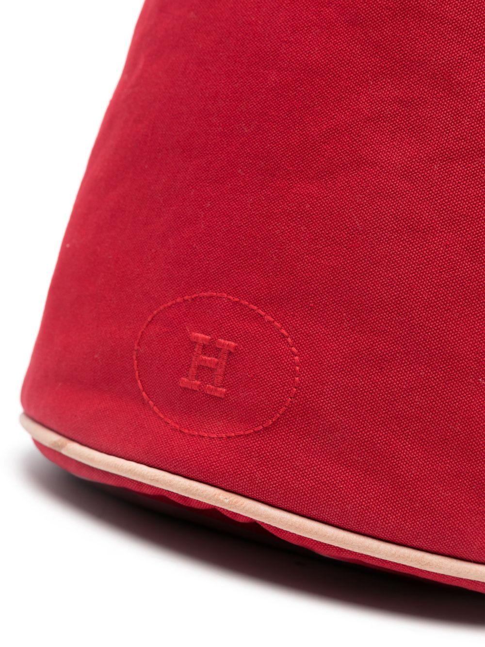 Hermes Matelot Marin Red Cotton Backpack For Sale 1