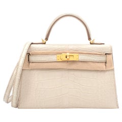 Hermes Mini Kelly Etoupe GHW 2023 For Sale at 1stDibs