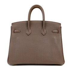 Hermès Matte Grey Togo 25 cm Birkin with Palladium