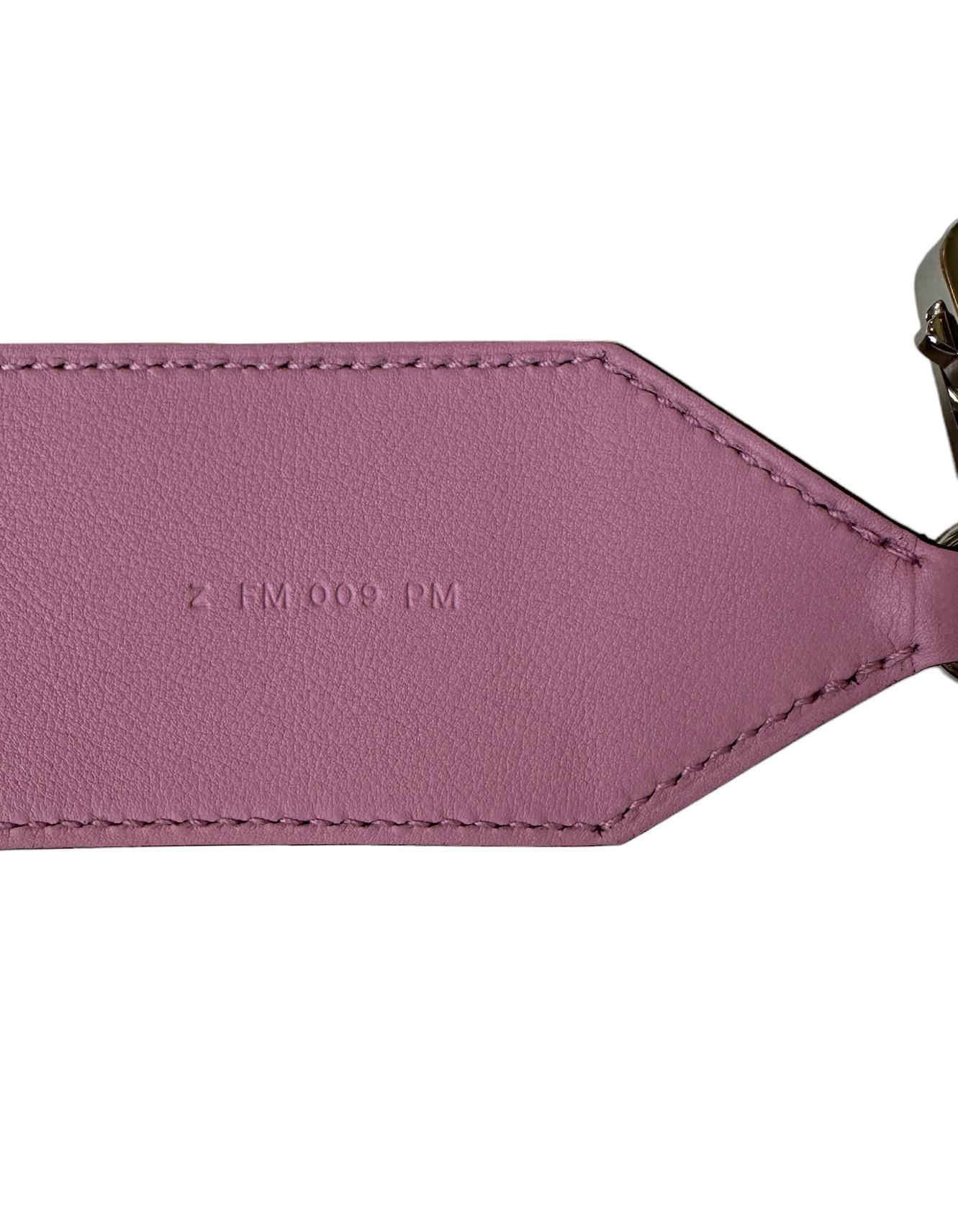 Hermes Mauve/ Chai Swift & Epsom Leather Pocket Kelly Bag Strap For Sale 3