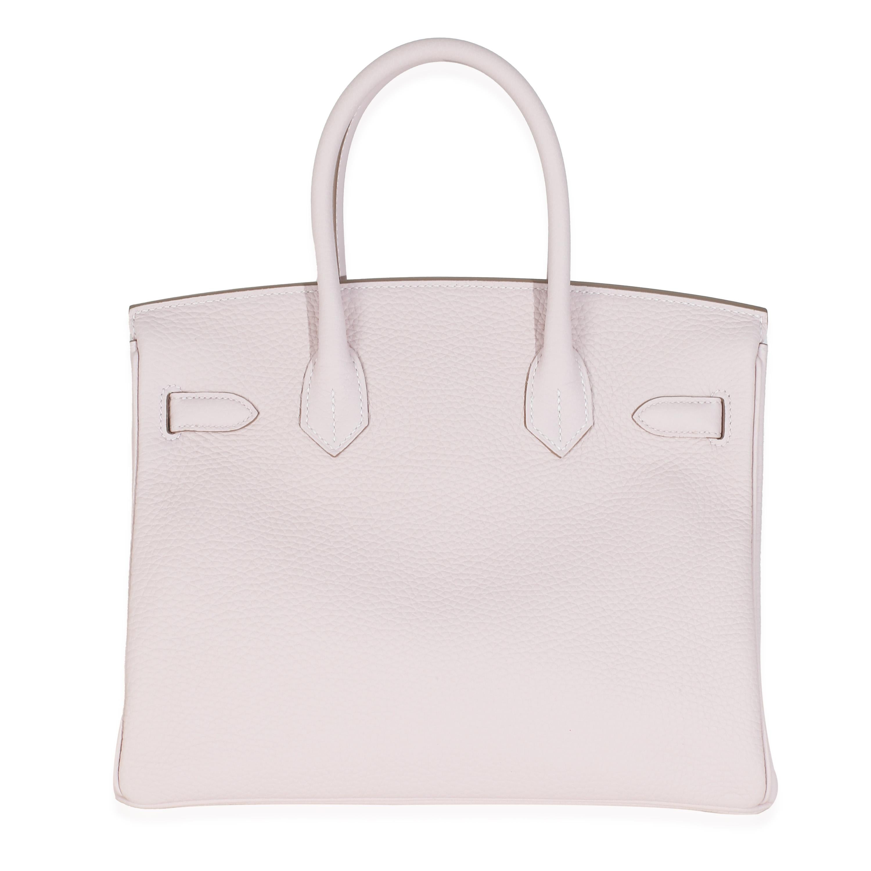 Hermès Mauve Pale Togo Birkin 30 PHW For Sale 1