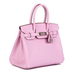 HERMÈS Mauve Sylvestre Epsom Leather Birkin 30cm Retourne
