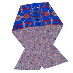 Hermes Maxi Twilly - Grand Manege - Blue Red - New / Care Tag!