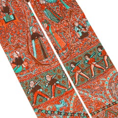 Hermes Maxi - Twilly Slim Lalbhai Roux/Vert/Marron Nuovo con Scatola