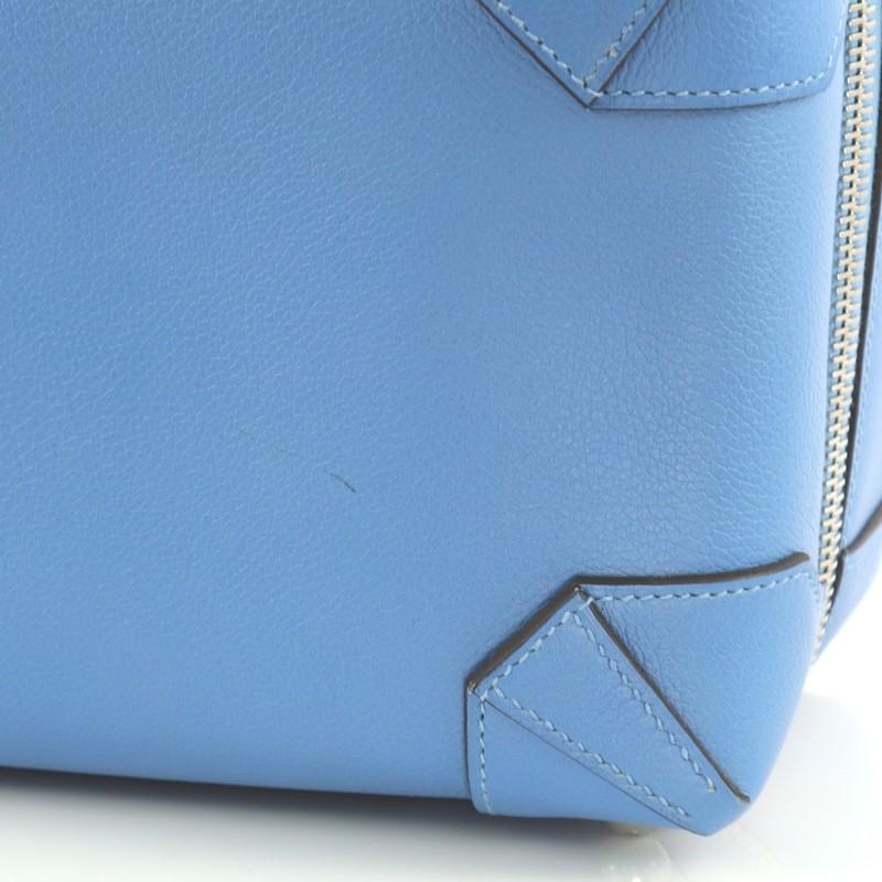 Blue Hermes Maxibox Handbag Evercolor 29
