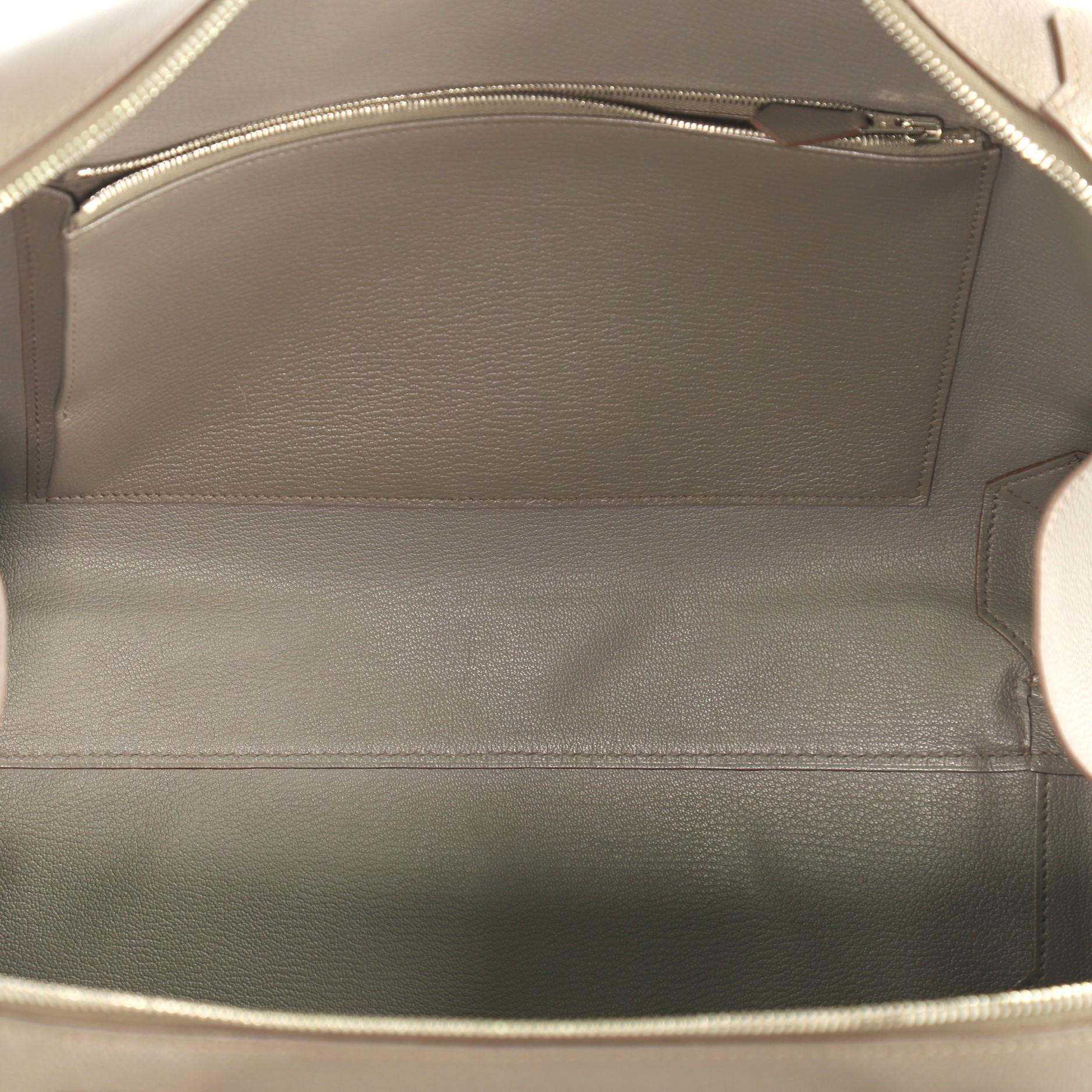 Hermes Maxibox Handbag Evercolor 37 In Excellent Condition In NY, NY