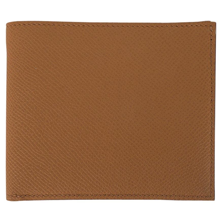 Hermes MC 2 Copernic Bifold Wallet Sesame Epsom Leather For Sale