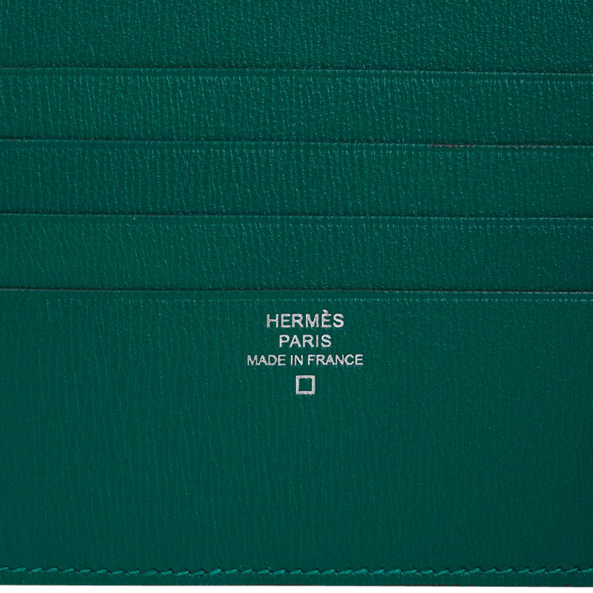 Hermes MC 2 Copernic Wallet Emerald Alligator New w/Box 4