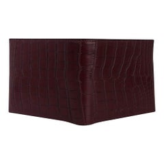 Hermes Hermes MC 2 Copernic Brieftasche Bordeaux Matt Alligator Neu w/Kasten