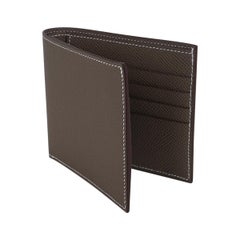 Hermes MC2 Copernic Bifold Wallet Etoupe Epsom Leather