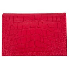 Hermes MC2 Euclide Card Case Rose Extreme Matte Alligator