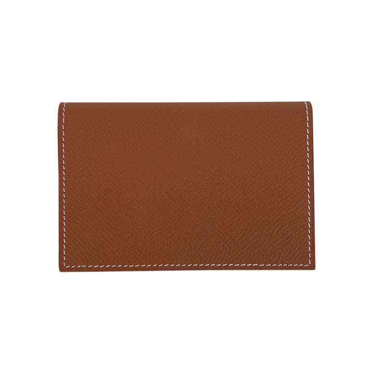 Porte-Cartes HERMÈS Euclide En Cuir Noir - Porte Documents - État Parfait - Occasion