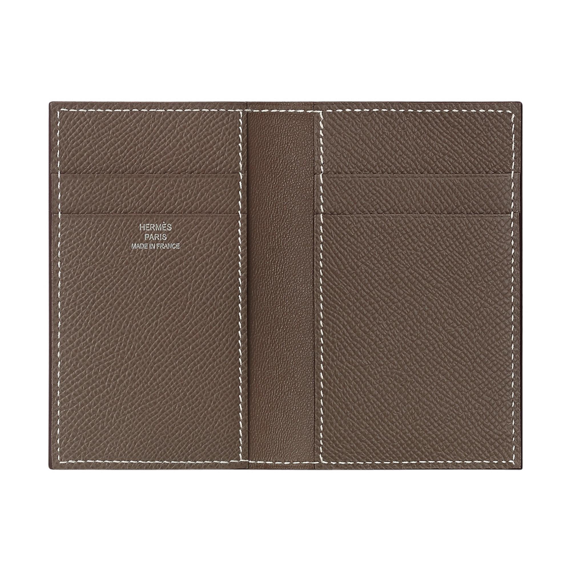 Mightychic offers an Hermes MC2 Jungle Euclid Card Holder featured in Etoupe.
Epsom leather.
The card holder has 4 slots for business/credit cards and 2 pockets.
Comes with signature Hermes box.
New or Store Fresh Condition.
final sale

CARD HOLDER