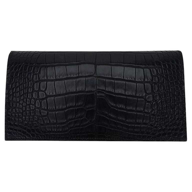 Trunk Chain Wallet Crocodilien Brillant - Women - Small Leather