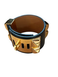 Pulsera «Collier de Chien» de piel «Black Box» de Hermes Medor