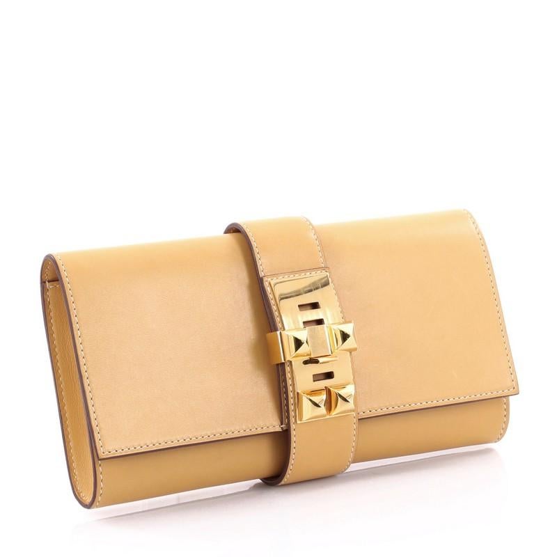 Orange Hermes Medor Clutch Swift 23
