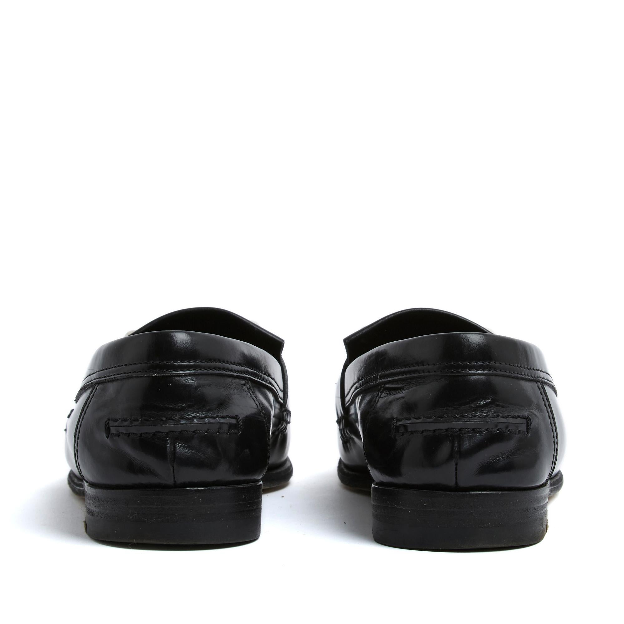 Hermes Medor Mocassins EU37 Loafers Collier de Chien US6.5 UK4 Excellent état - En vente à PARIS, FR