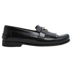 Hermes Medor Mocassins EU37 Loafers Collier de Chien US6.5 UK4