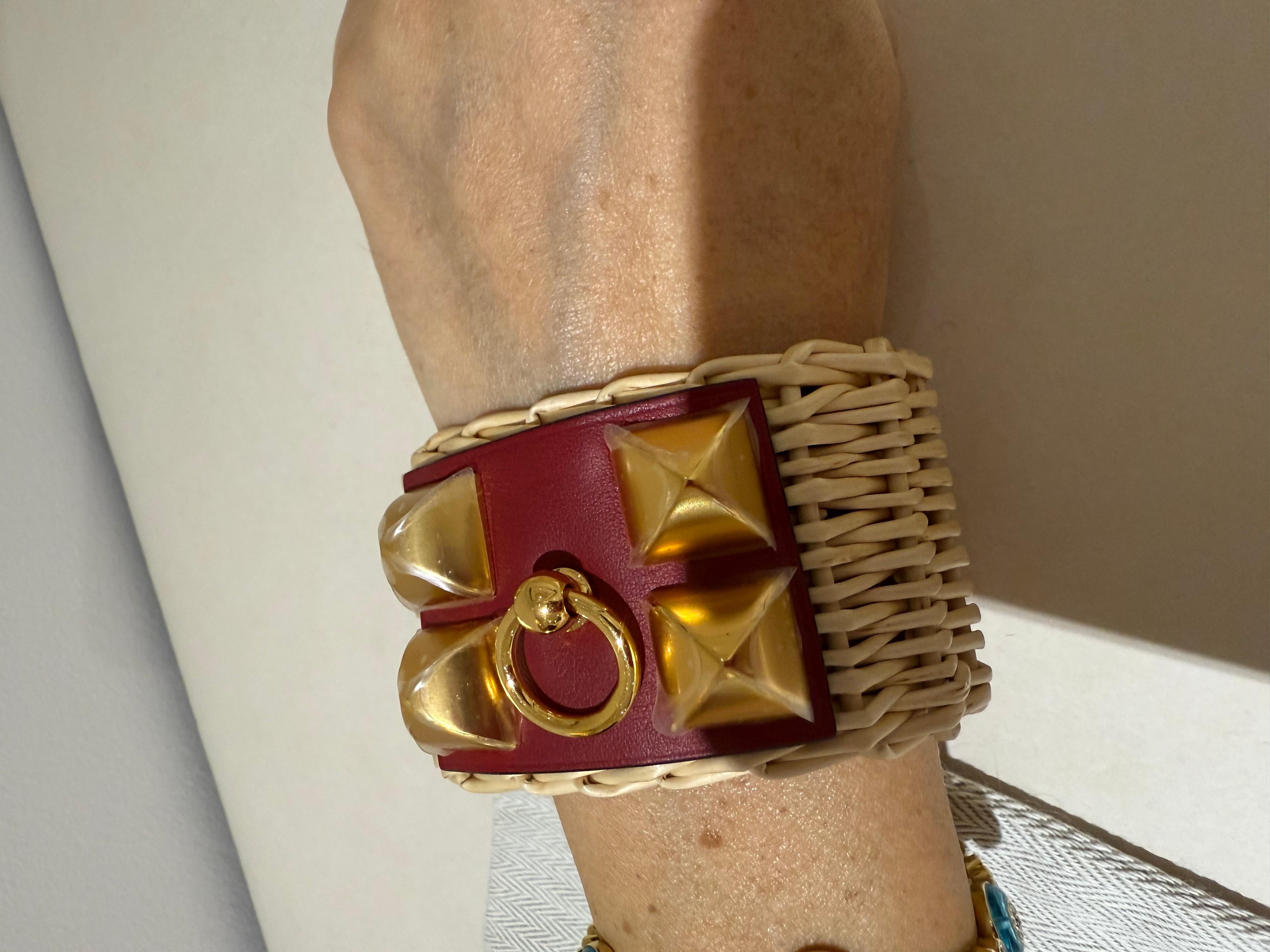 Bracelet manchette pique-nique Hermès Medor Neuf - En vente à London, England