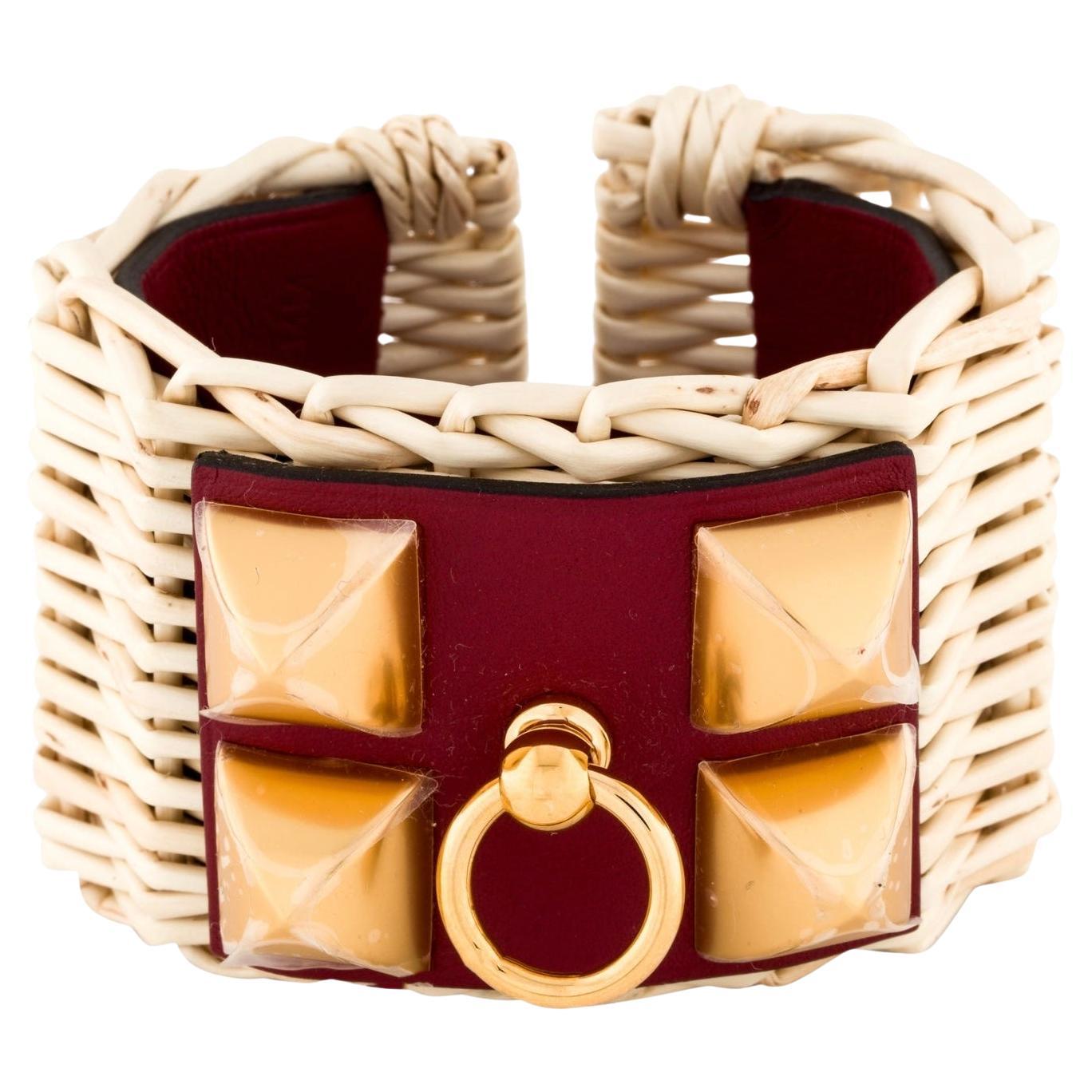 Bracelet manchette pique-nique Hermès Medor en vente