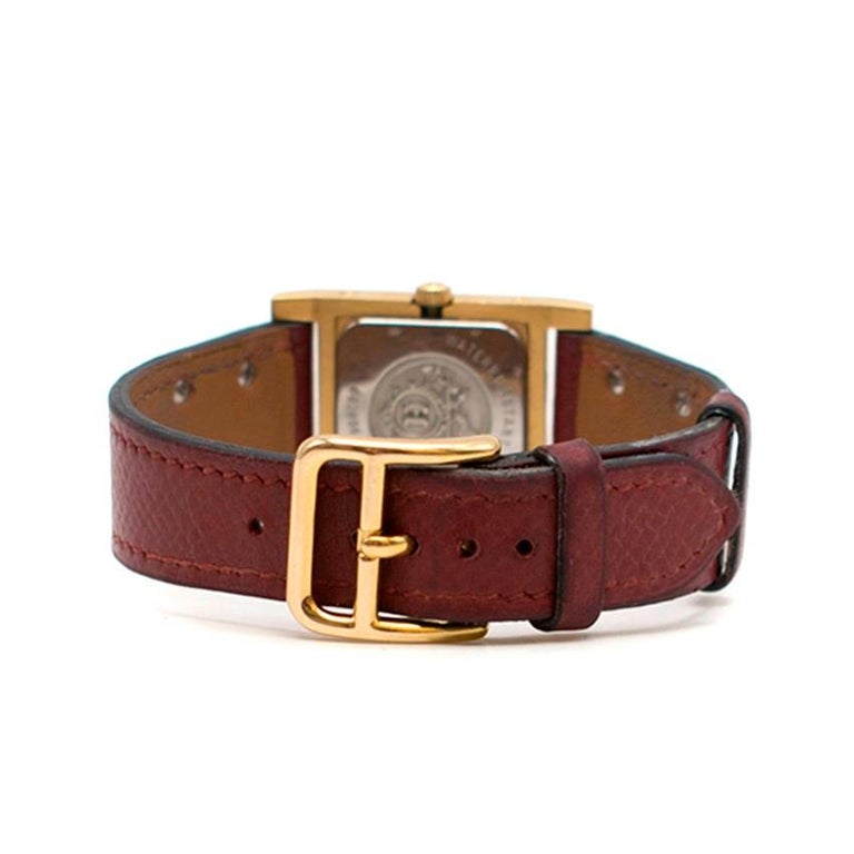 PRE-OWNED USED VINTAGE HERMES leather strap band bracelet for