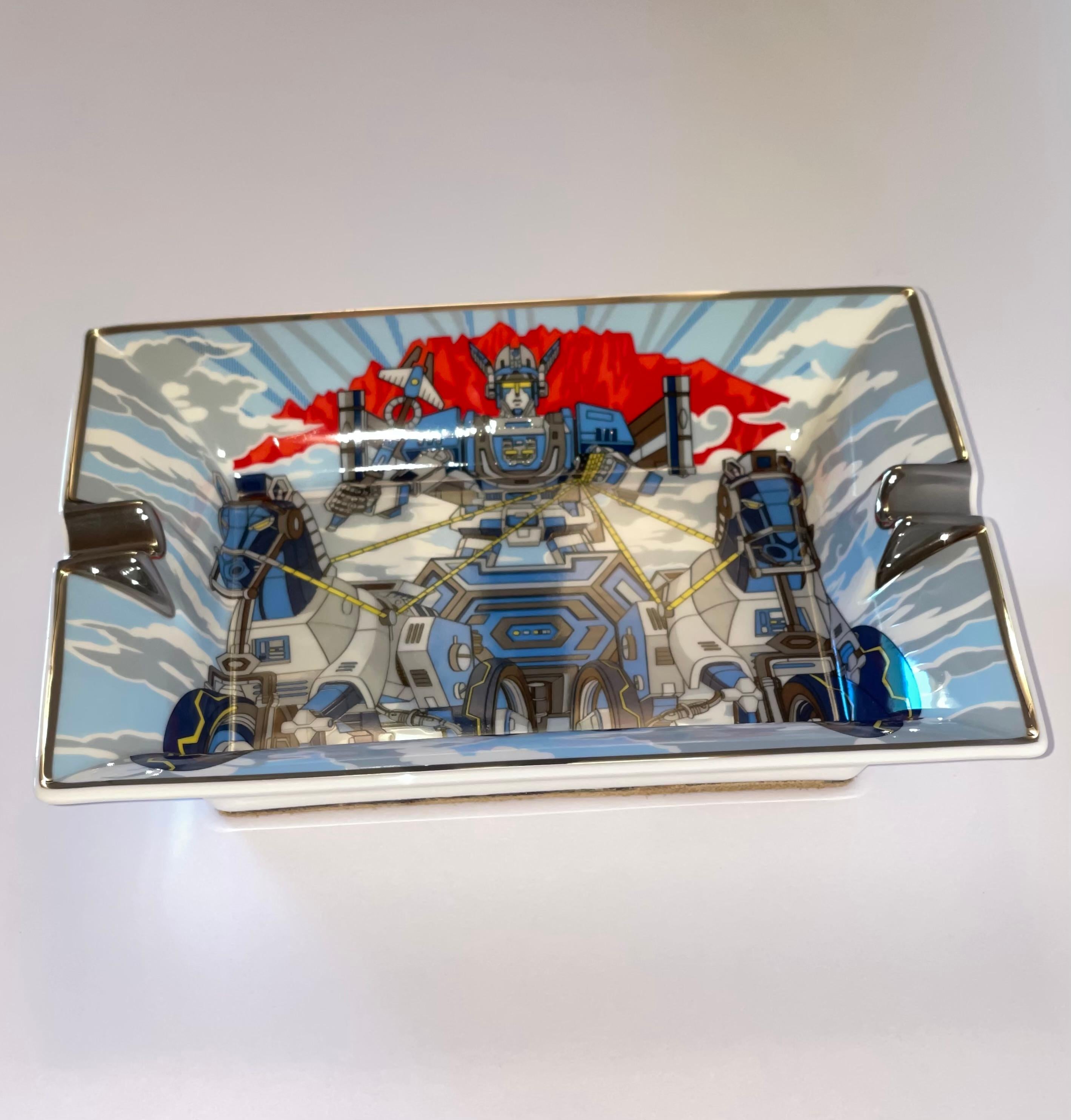Hermes Mega Chariot Vide Poche Change Tray or Ashtray In Excellent Condition For Sale In Los Angeles, CA