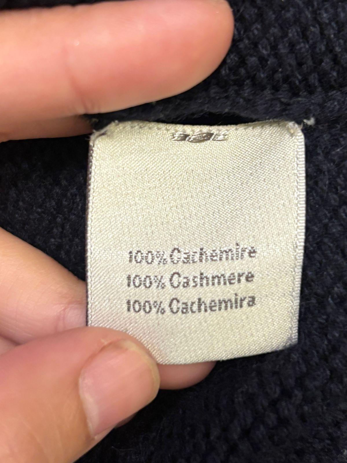 Hermes Hommes XL Cachemire Double Couche Zip Up Pull à col roulé en vente 2