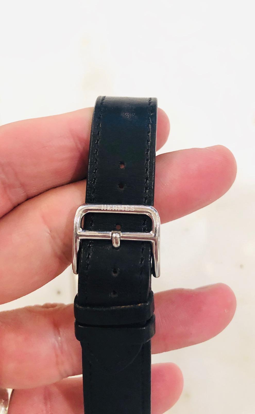 Hermes Mens Cape Cod Steel Watch In Excellent Condition In West Hollywood, CA