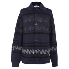 Cardigan Hermes Uomo Appliques Marin Cashmere S