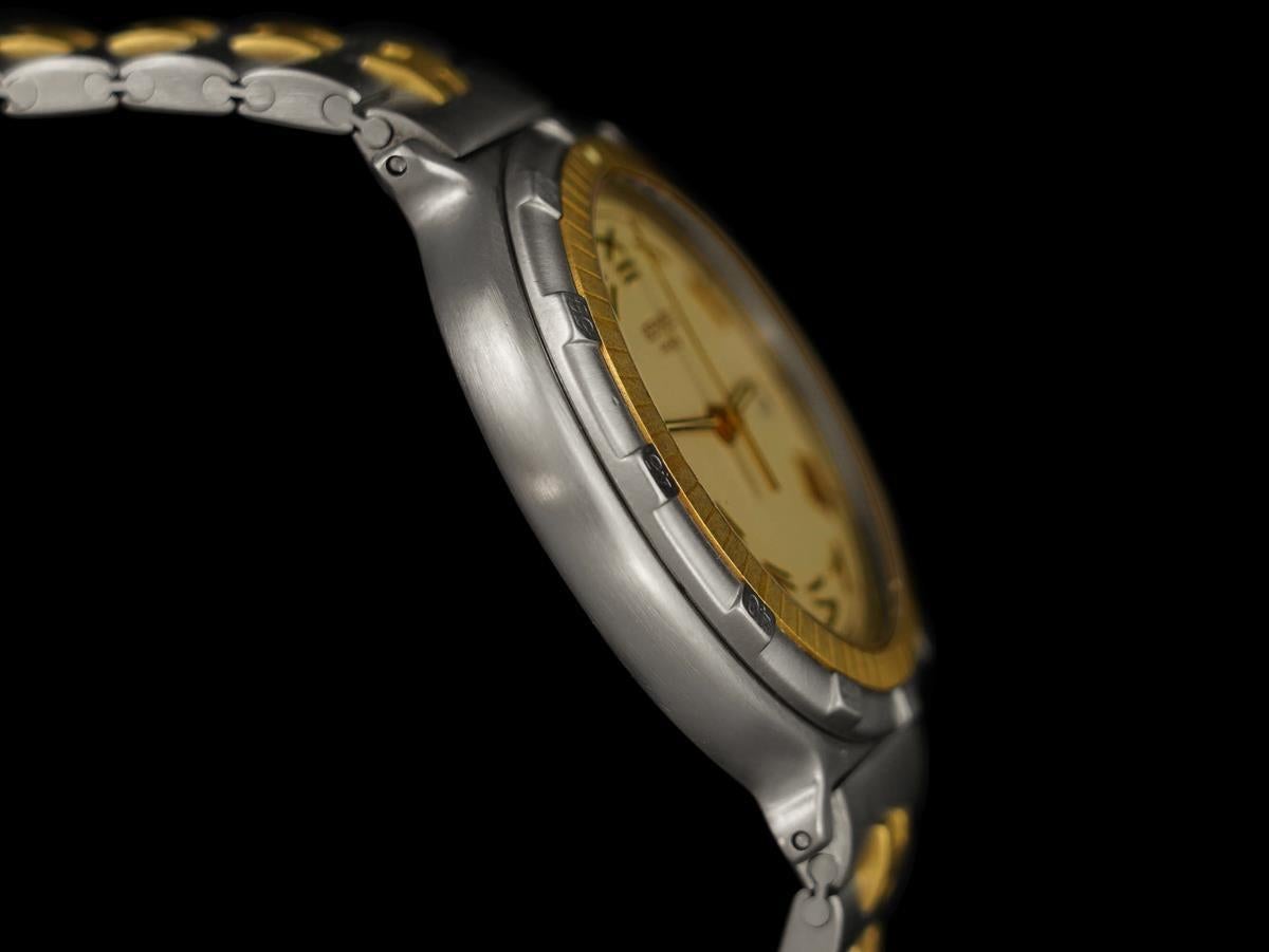 Reloj de buceo de cuarzo HERMES Captain Nemo para caballero - Acero inoxidable y chapado en oro de 18 quilates en venta 1