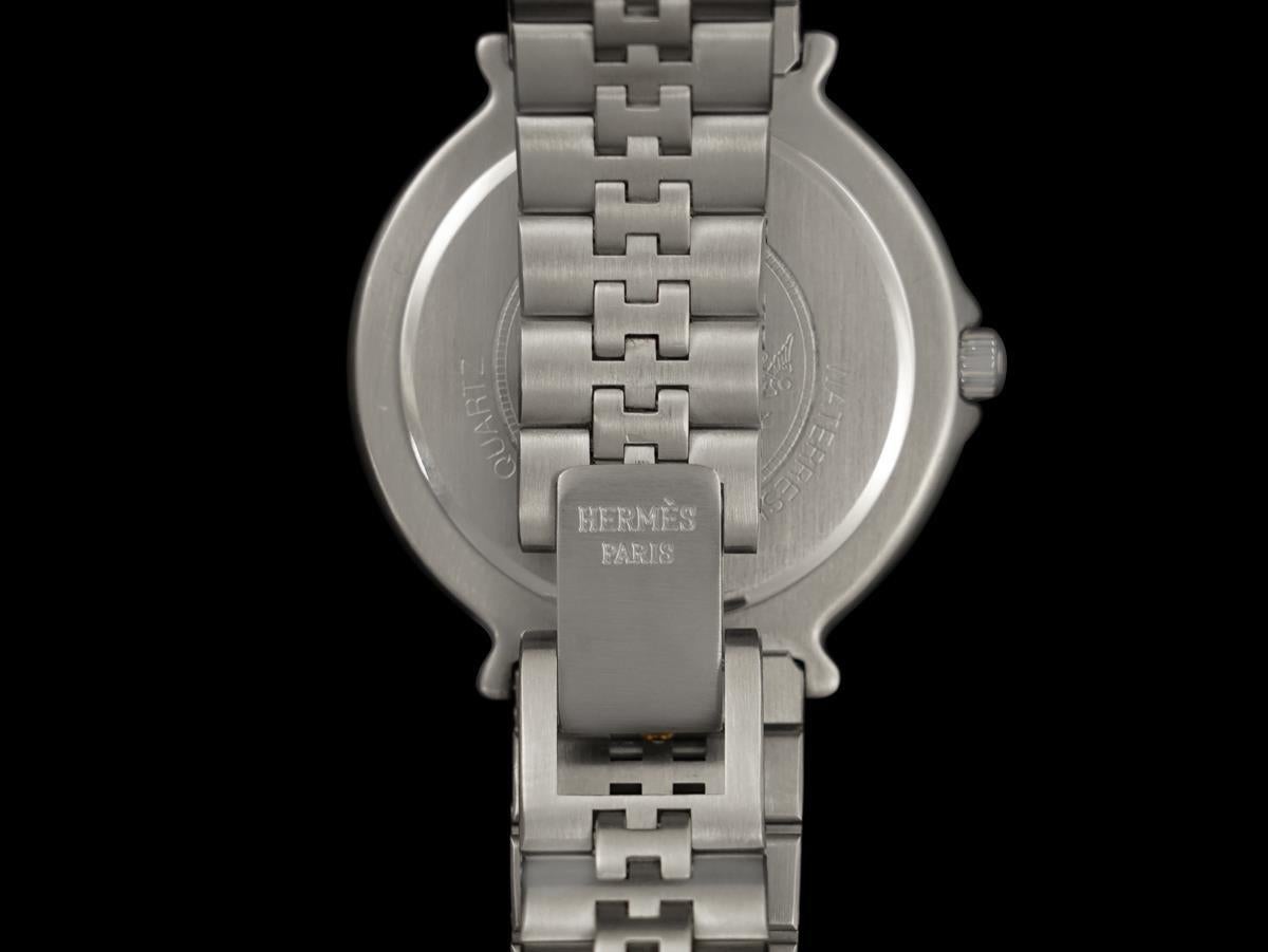 Reloj de buceo de cuarzo HERMES Captain Nemo para caballero - Acero inoxidable y chapado en oro de 18 quilates en venta 4
