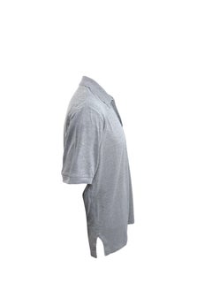 Hermès Men’s Gray Cotton Piqué Polo Shirt, Made in Italy, Size XL