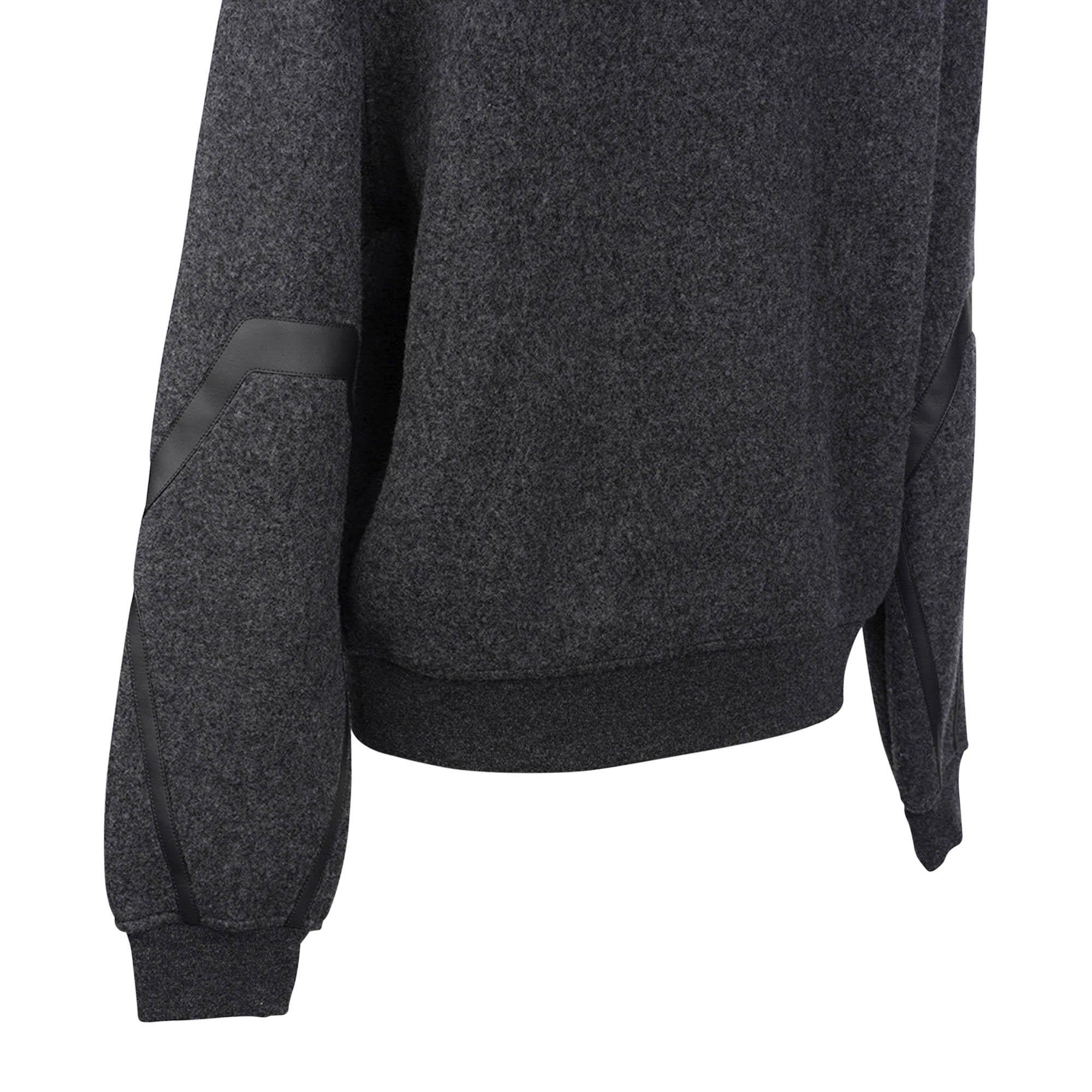 Hermes Men's Hooded Sweater Gris Fonce M In New Condition For Sale In Miami, FL
