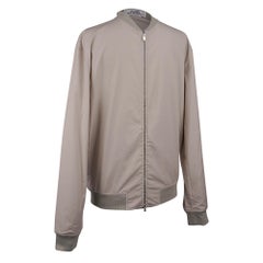 Hermes Men's Blouson Zippe Jacket Cotton Bomber Style Zip Front 40 15 1/4 New