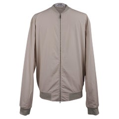 Hermes Men's Blouson Zippe Jacket Cotton Bomber Style Zip Front 40 15 1/4 New