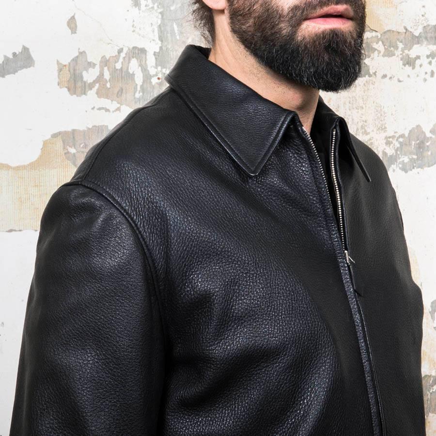 Hermes Men's Jacket in Black Clémence Calf Leather at 1stDibs | hermes ...