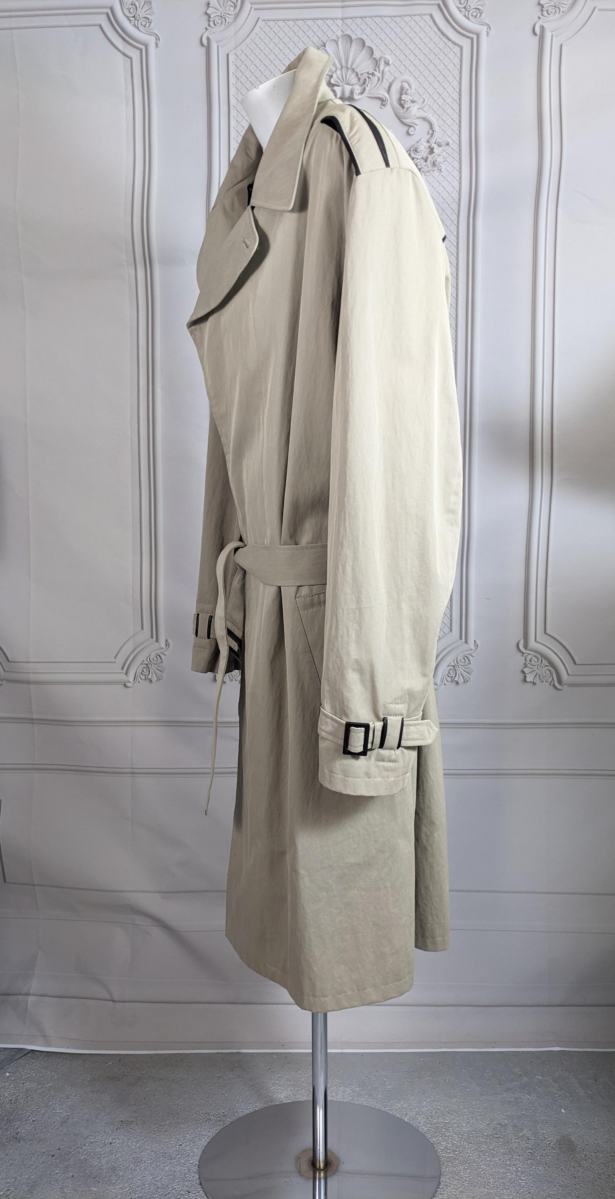 Men's Hermes Mens Leather Trimmed Trench For Sale
