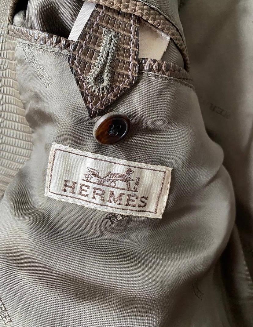 Hermes Mens Lizard Moto Jacket 32, 000$ For Sale 2