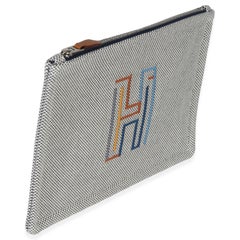 Hermès Mens Marine Cotton H Labyrinthe Case