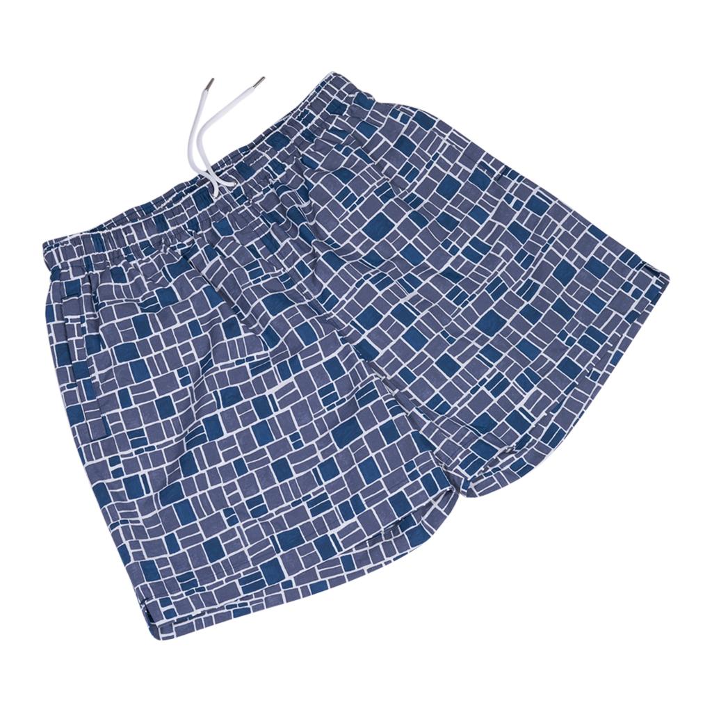 Malles de bain Mosaique H d'Hermès pour hommes bleu L Neuf - En vente à Miami, FL