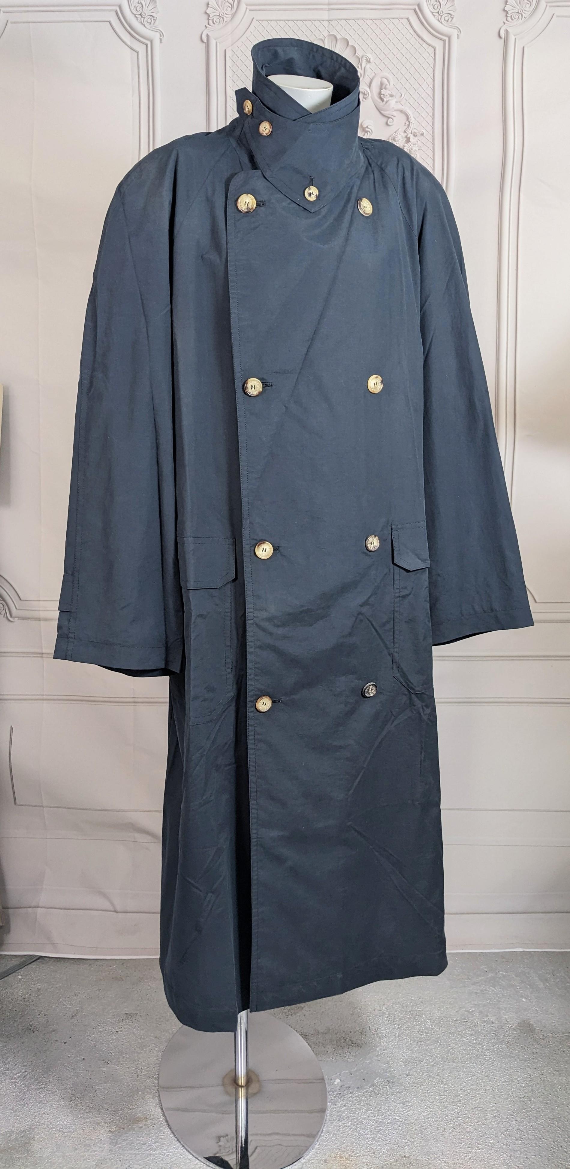 Hermes Mens Navy Oversized Trench For Sale 7