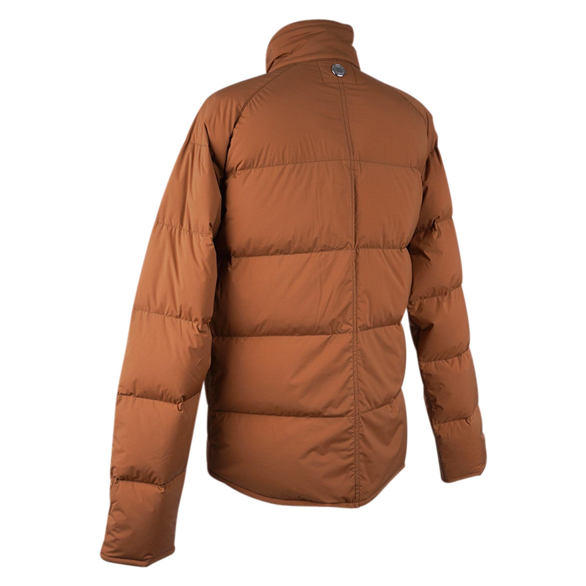Hermes Men's Piumino Extra-Light Puffer Coat / Jacket Fauve M In New Condition For Sale In Miami, FL