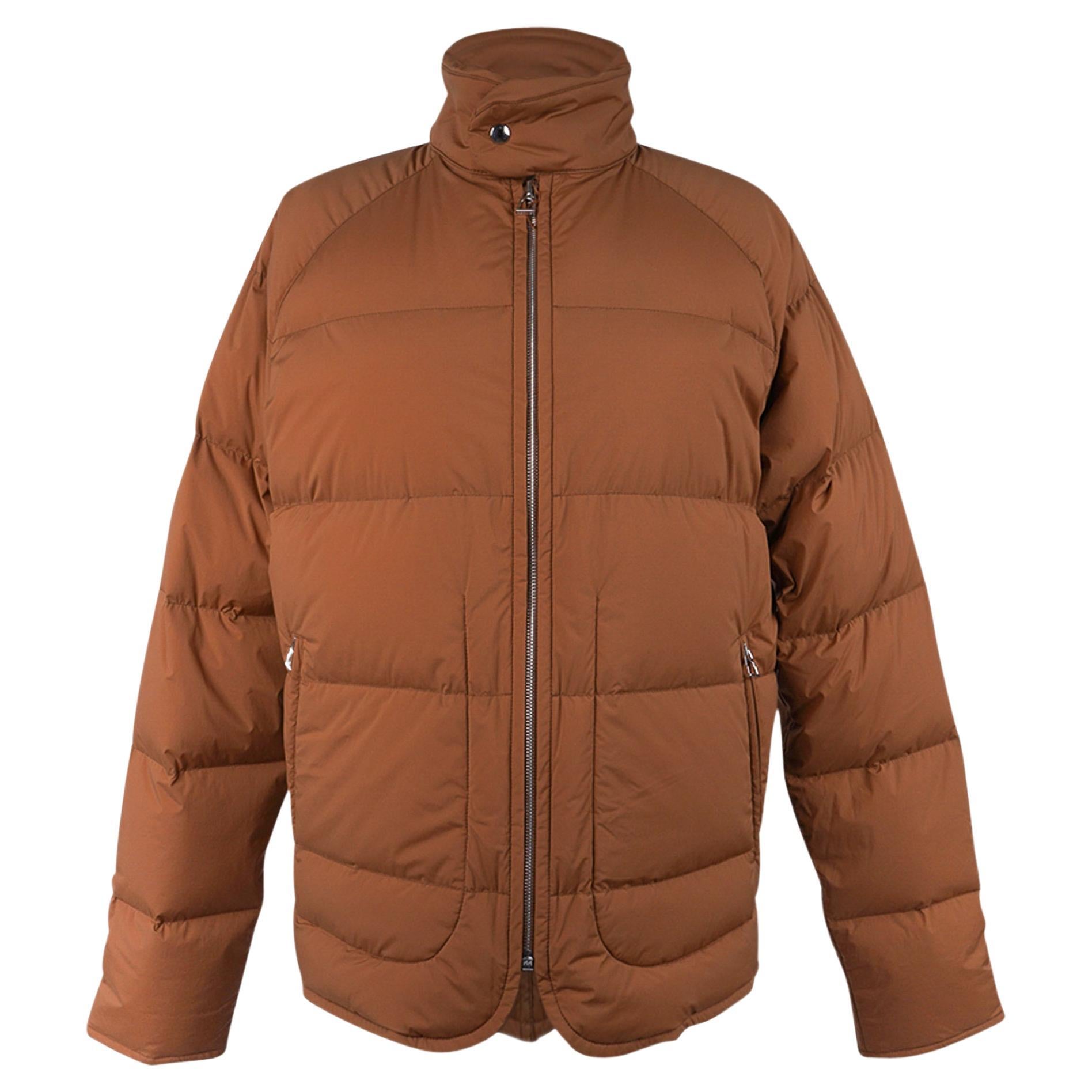 Hermes Herren Piumino Extra-Light Puffer Mantel / Jacke Fauve M