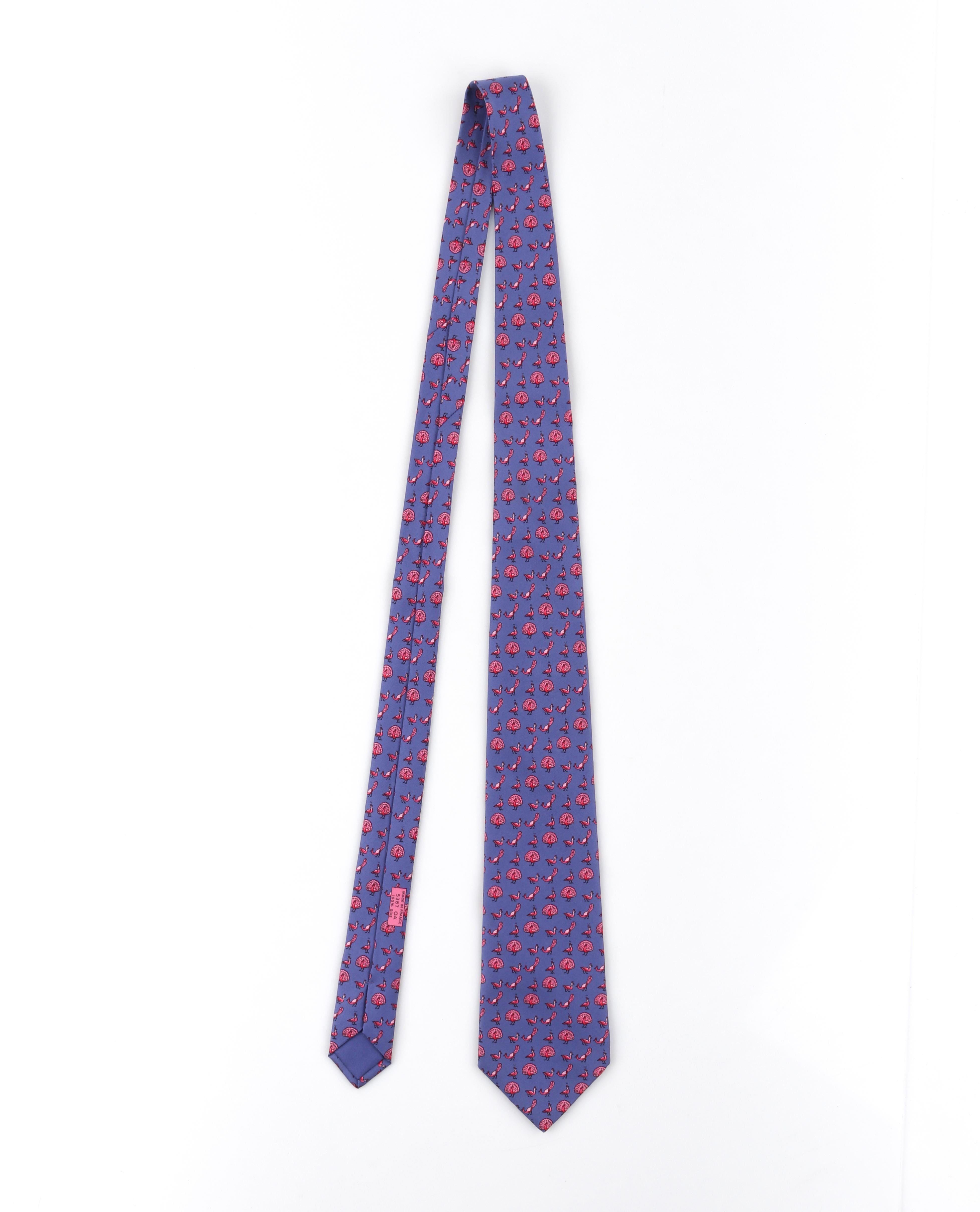 purple hermes tie