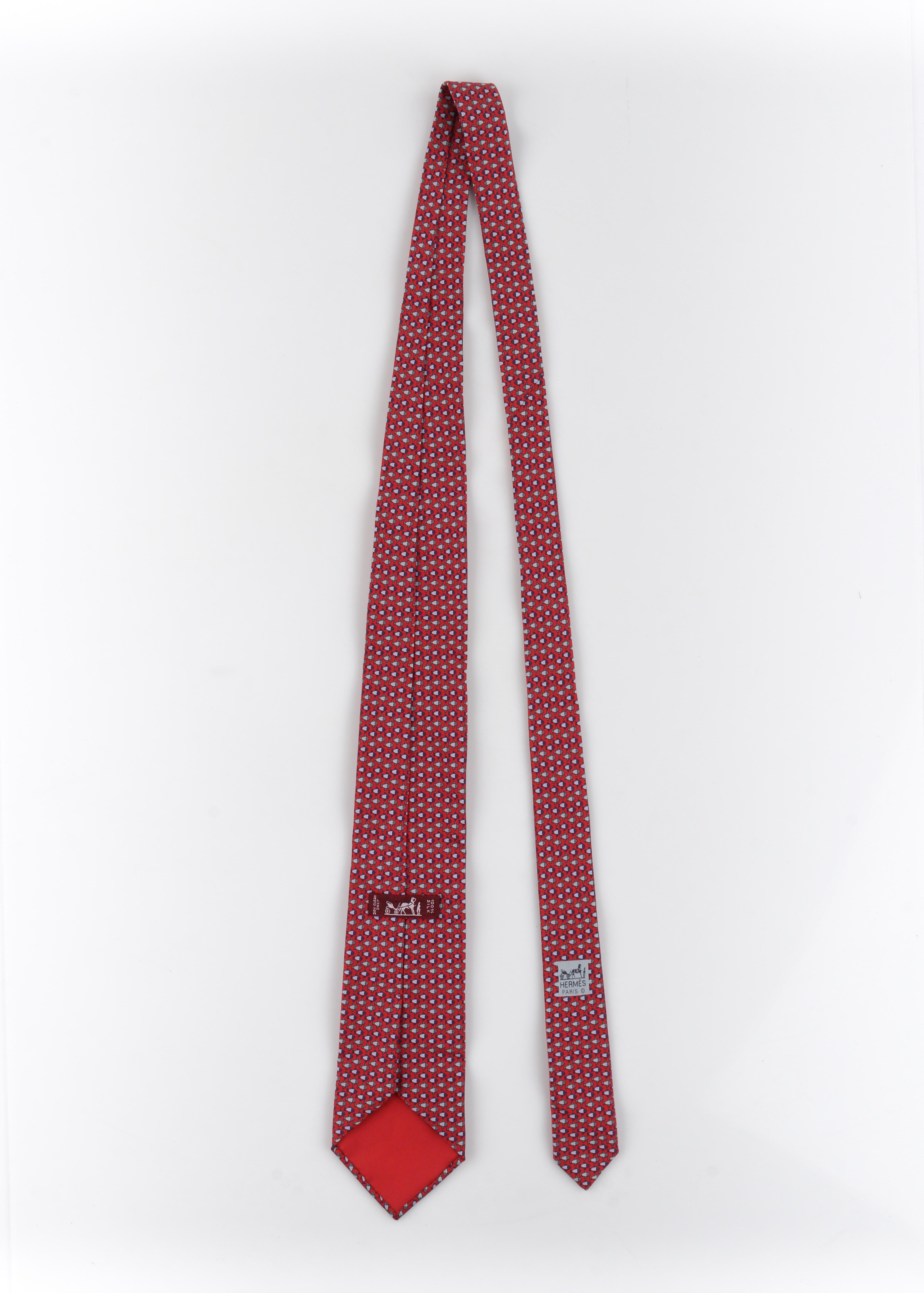 red hermes tie